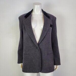 Vintage 80's Dumas Charcoal Tuxedo Blazer